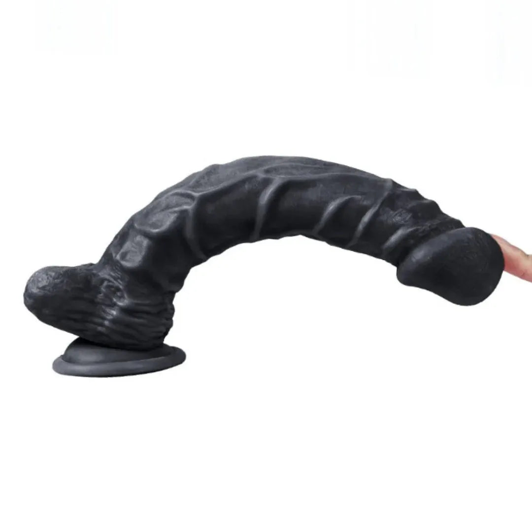 Black dild on a white background