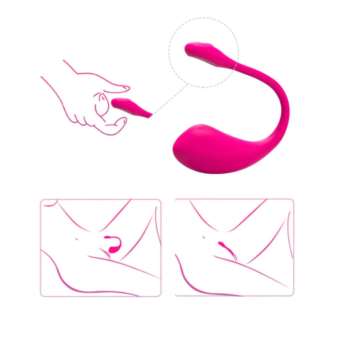 Pink flexible tool with hand illustration and packaging design on a white background