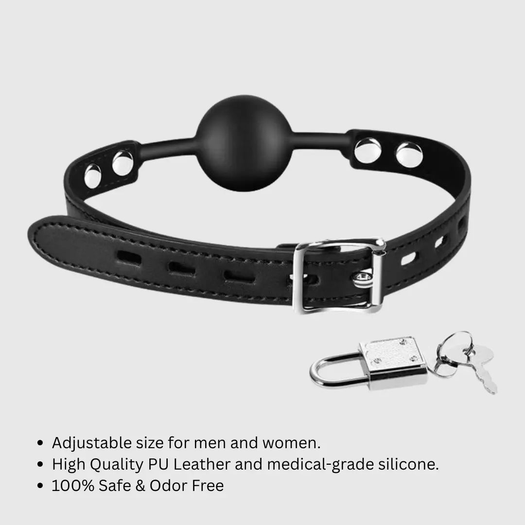 Open Mouth Gag with Nipple Clamp Sex Toys