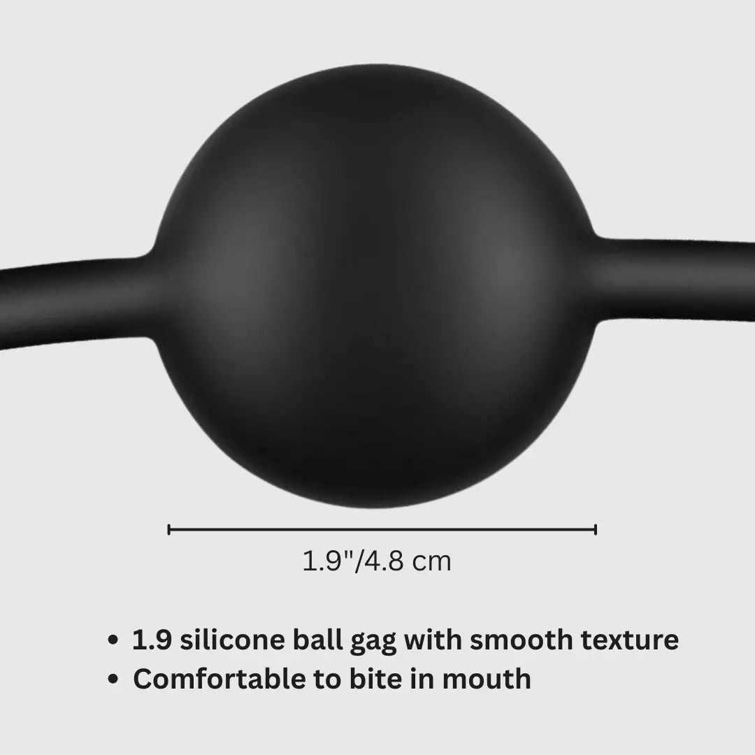 Open Mouth Gag with Nipple Clamp Sex Toys