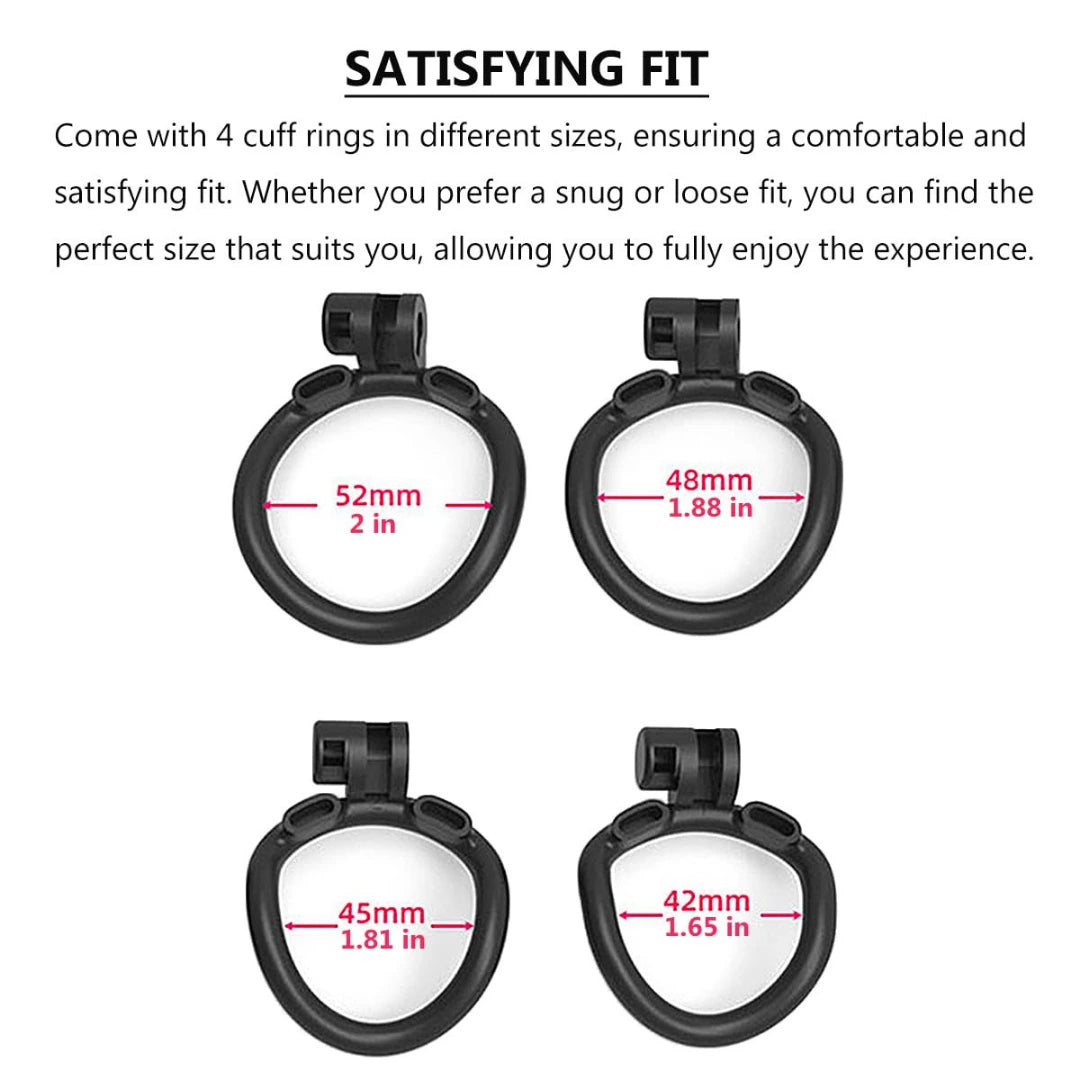 Mini black penis cage