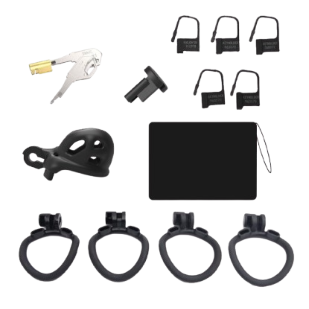 Mini black penis cage