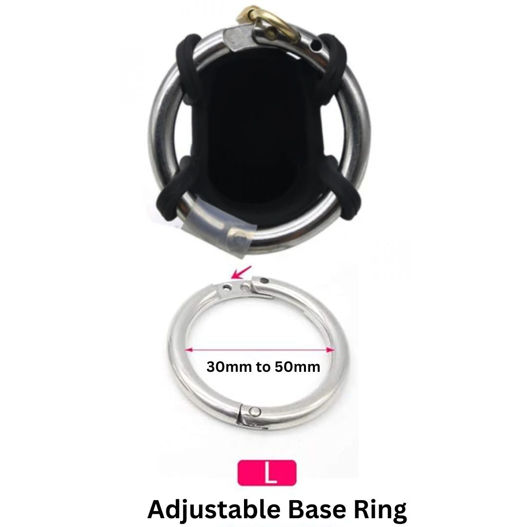 Black Silicon Chastity Cage