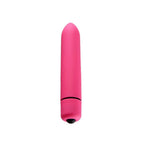 Pink cylindrical Vibrator with a black base 