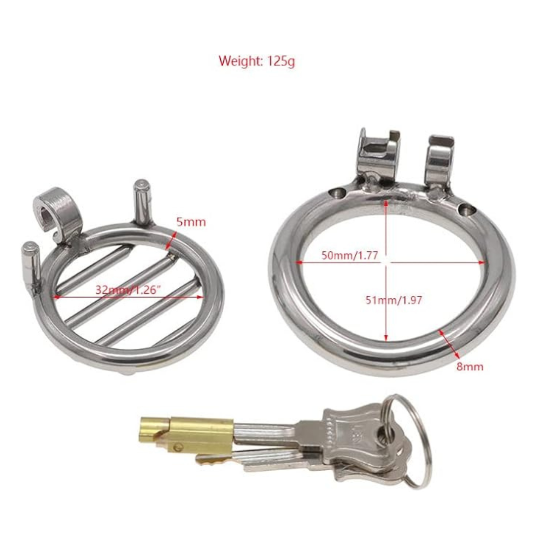 Flat Chastity Cage For Men