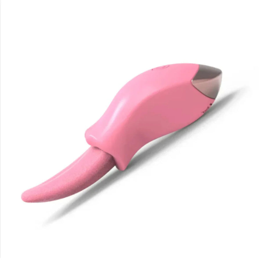 Pink licking clitoral vibrator 