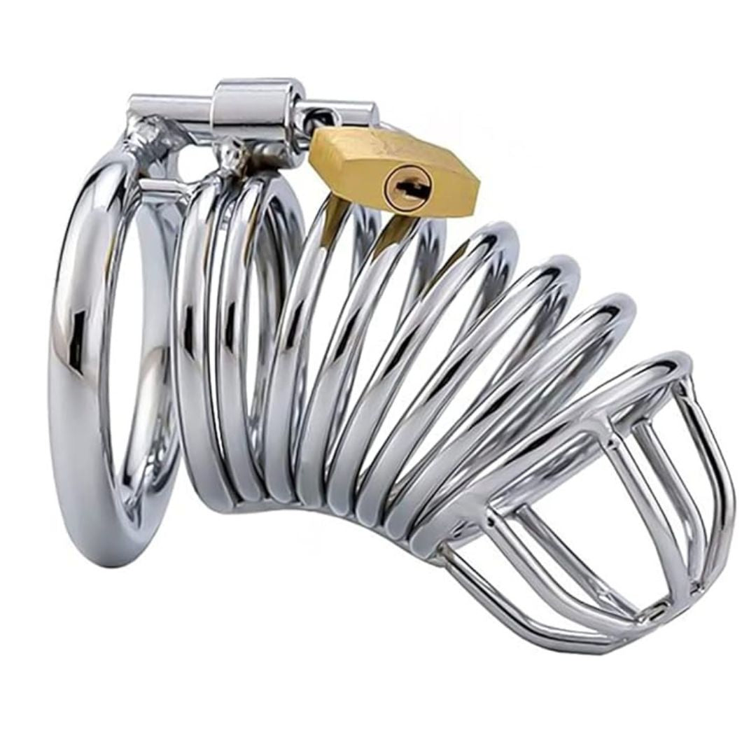 Medium Size Stainless Steel Chastity Cage