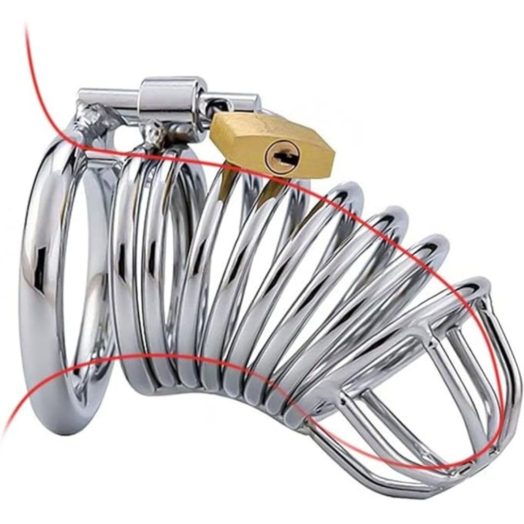 Medium Size Stainless Steel Chastity Cage