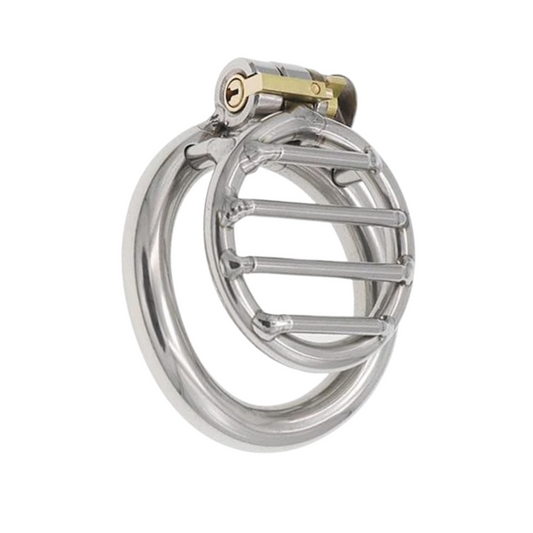 Metal Flat chastity cage