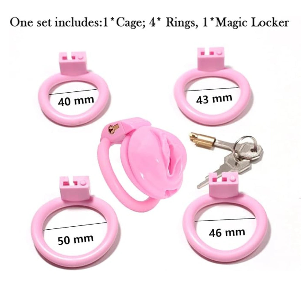 Pink Sissy Penis Cage