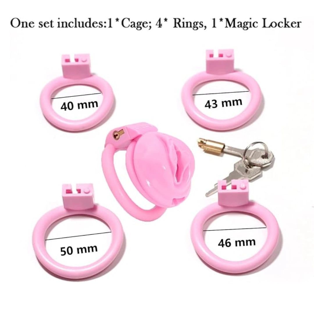 Pink Sissy Penis Cage