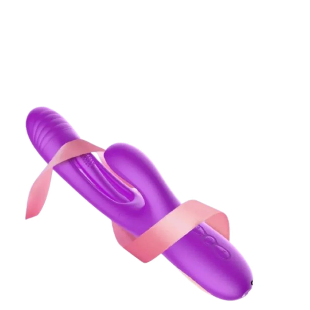 Purple vibrator on a white background