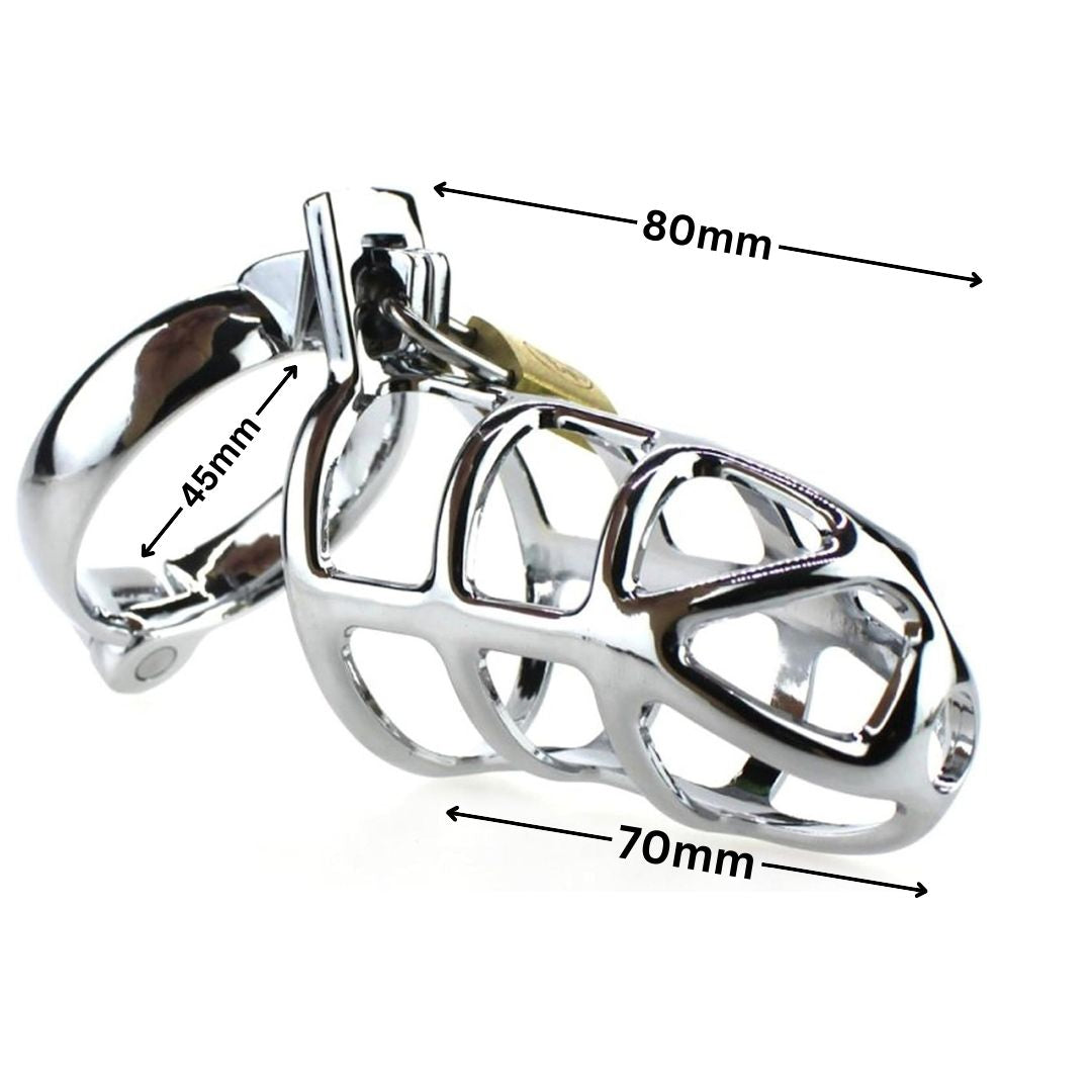 Medium Cobra Stainless steel chastity cage