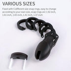 Black Silicon Chastity Cage