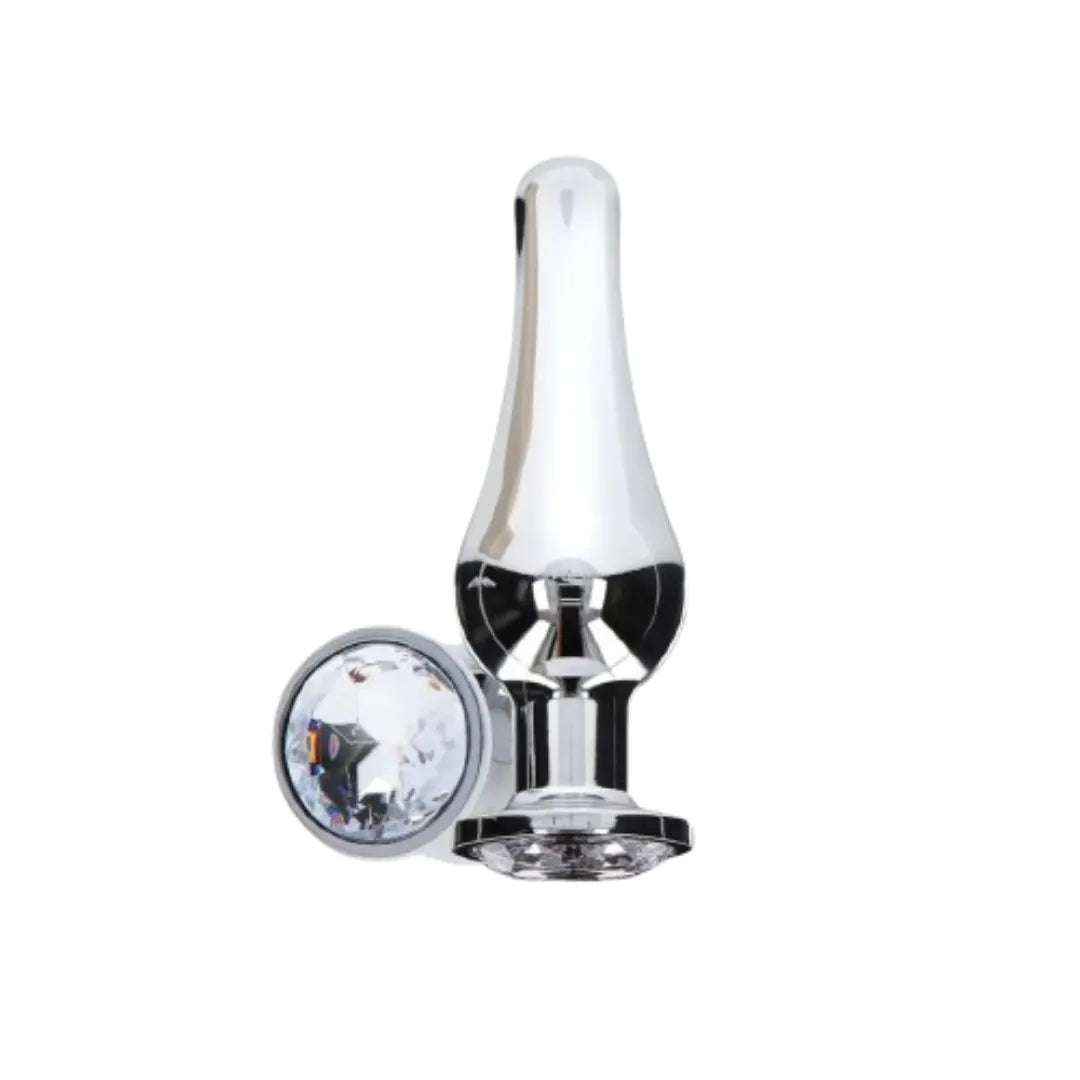 Metal anal plug  on a white background