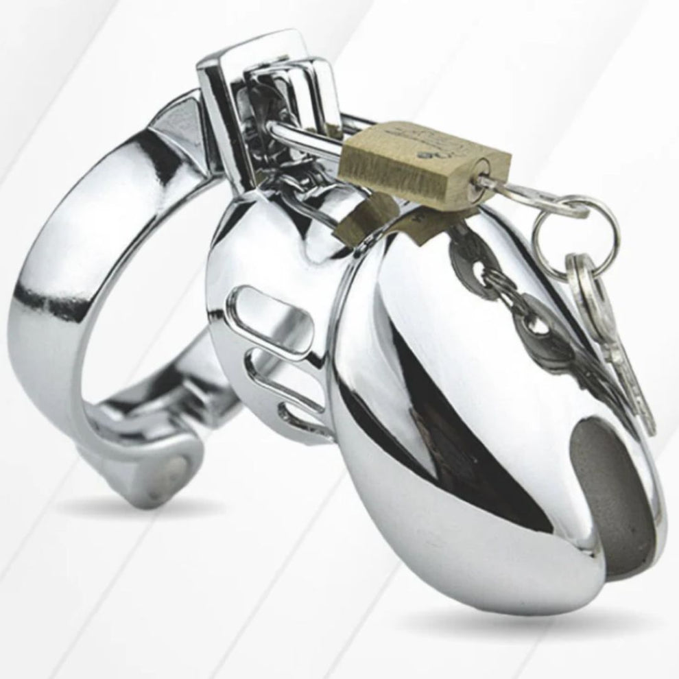 Small Size Stainless Steel Chastity Cage For Men in India With 100%