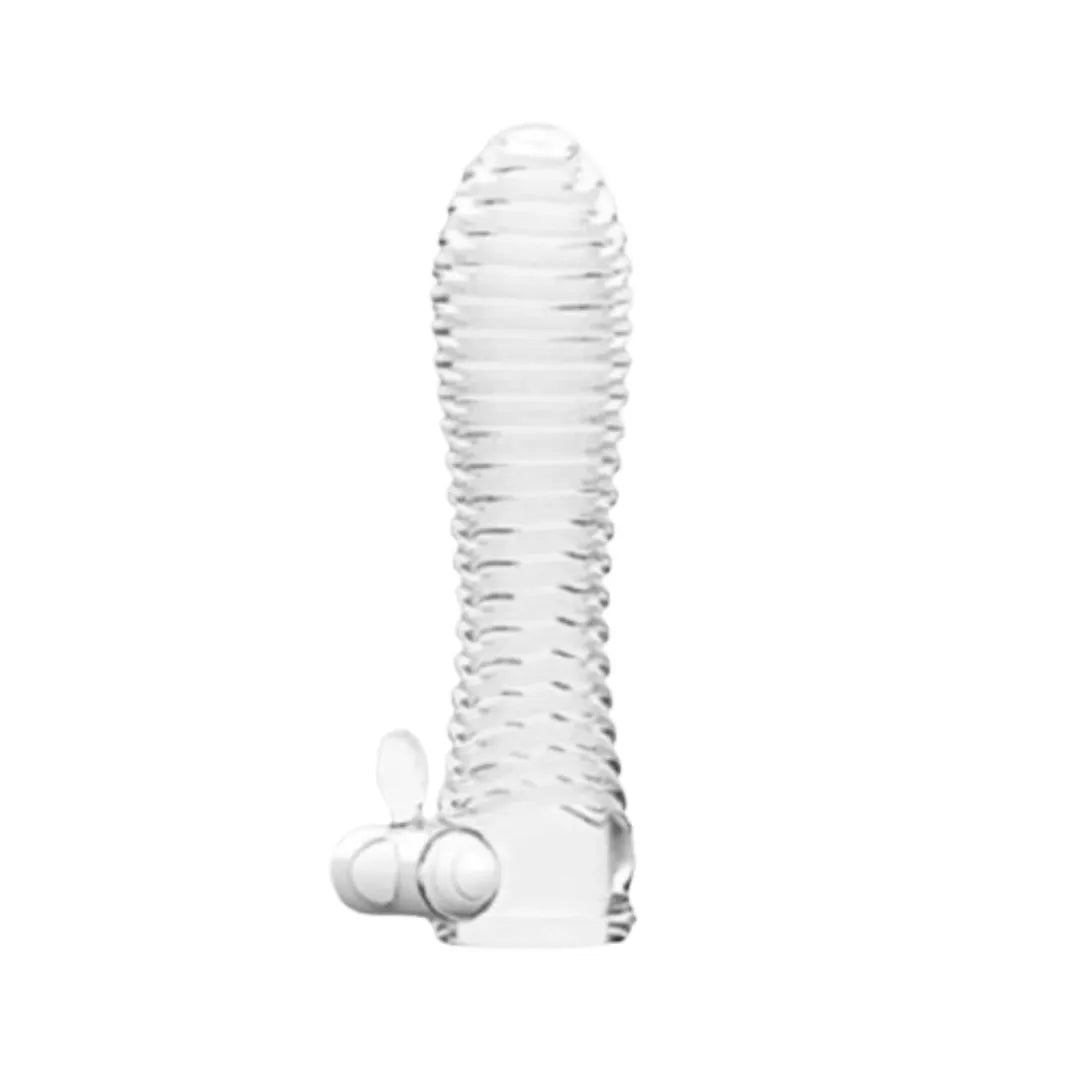 White spiral sleeve on a white background