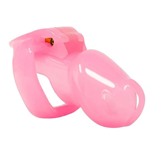 Pink Acrylic Chastity Cage