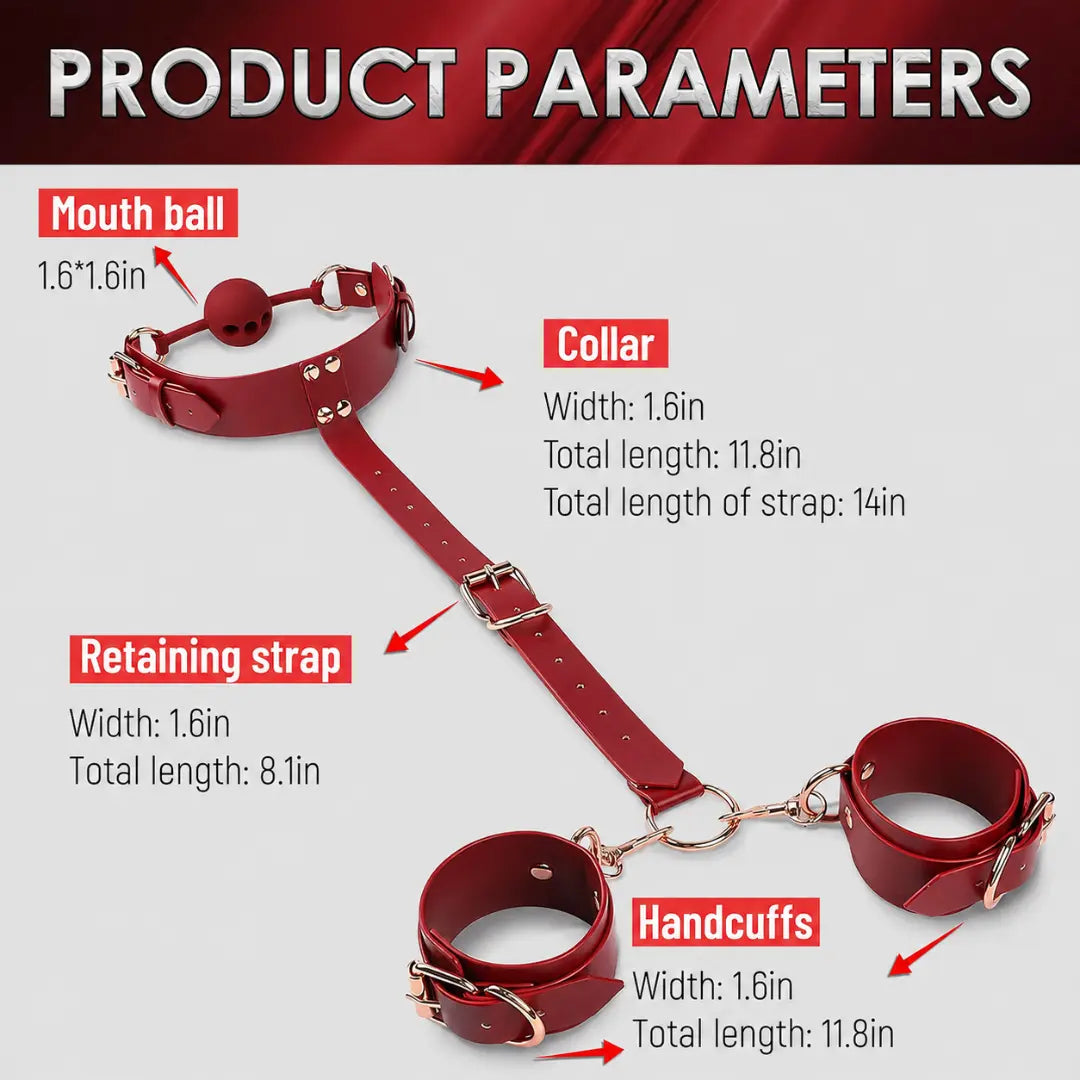 Premium Bondage Restraint Kit with Adjustable Handcuffs