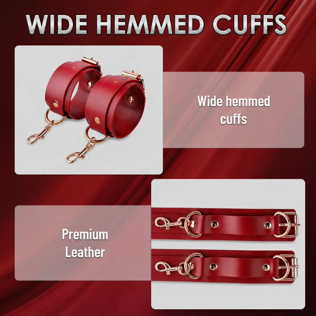 Premium Bondage Restraint Kit with Adjustable Handcuffs