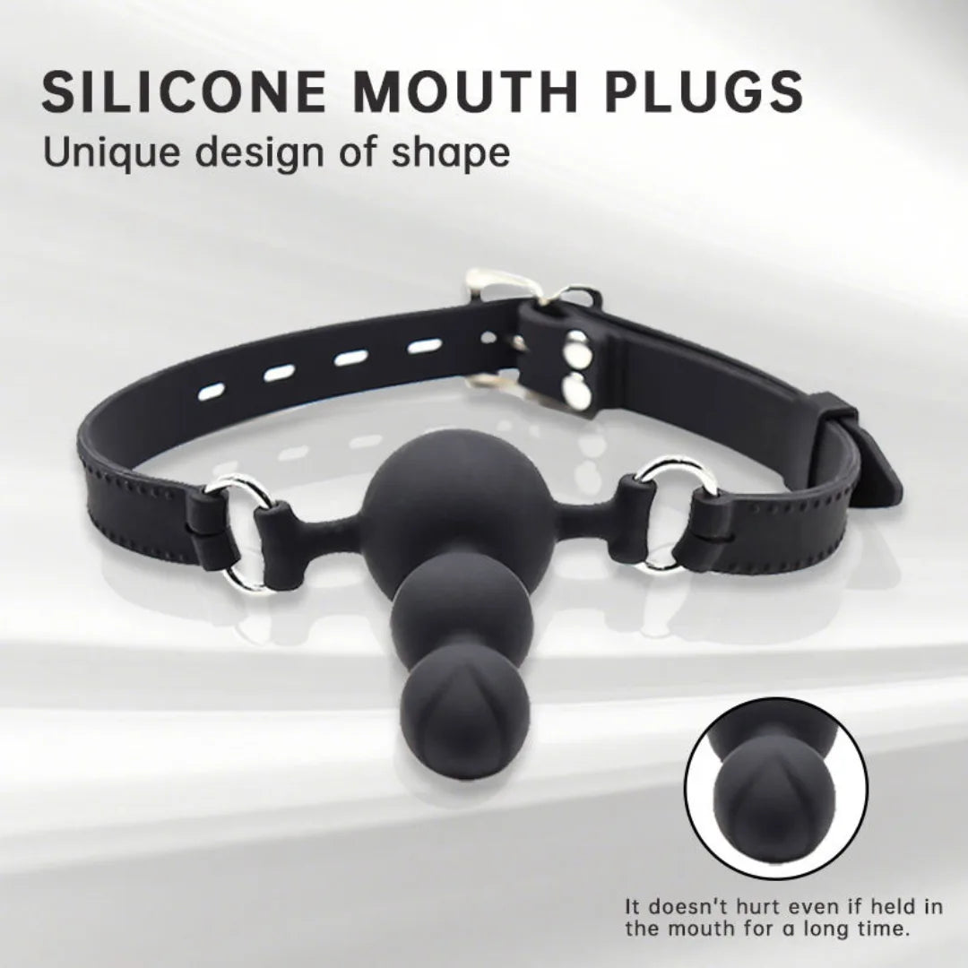 Sexbay Silicone Ball Gag Training System Dildo Bondage Toy