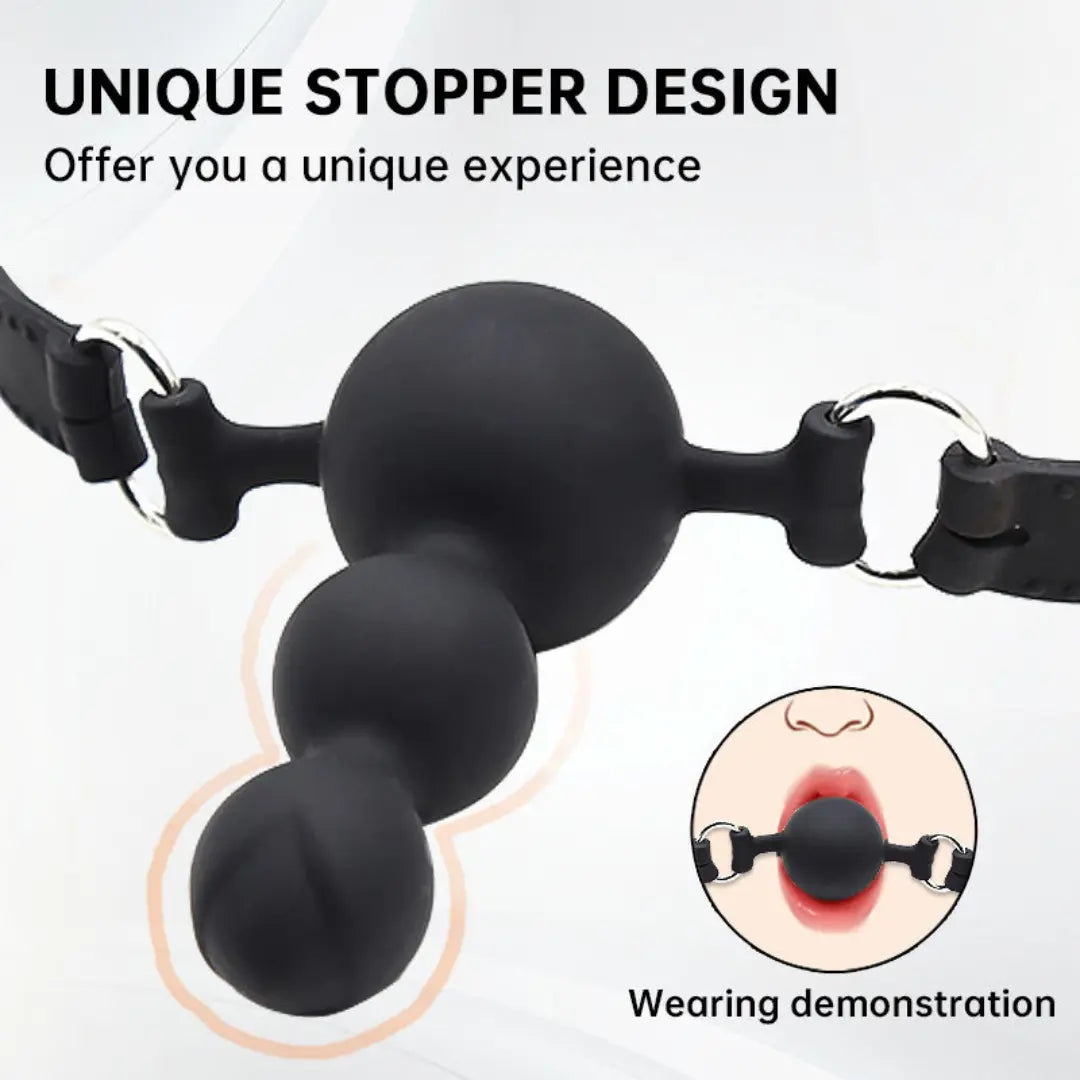 Sexbay Silicone Ball Gag Training System Dildo Bondage Toy