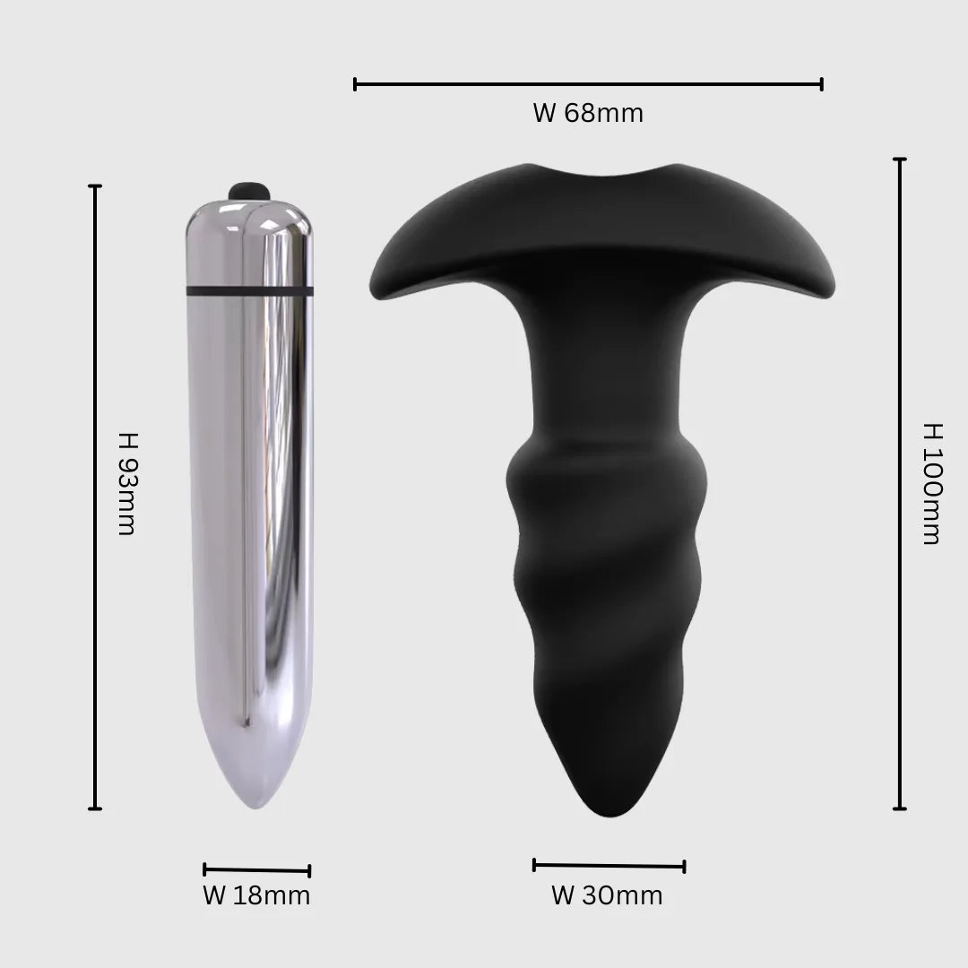 Vibrating Silicone Anal Massager for Men