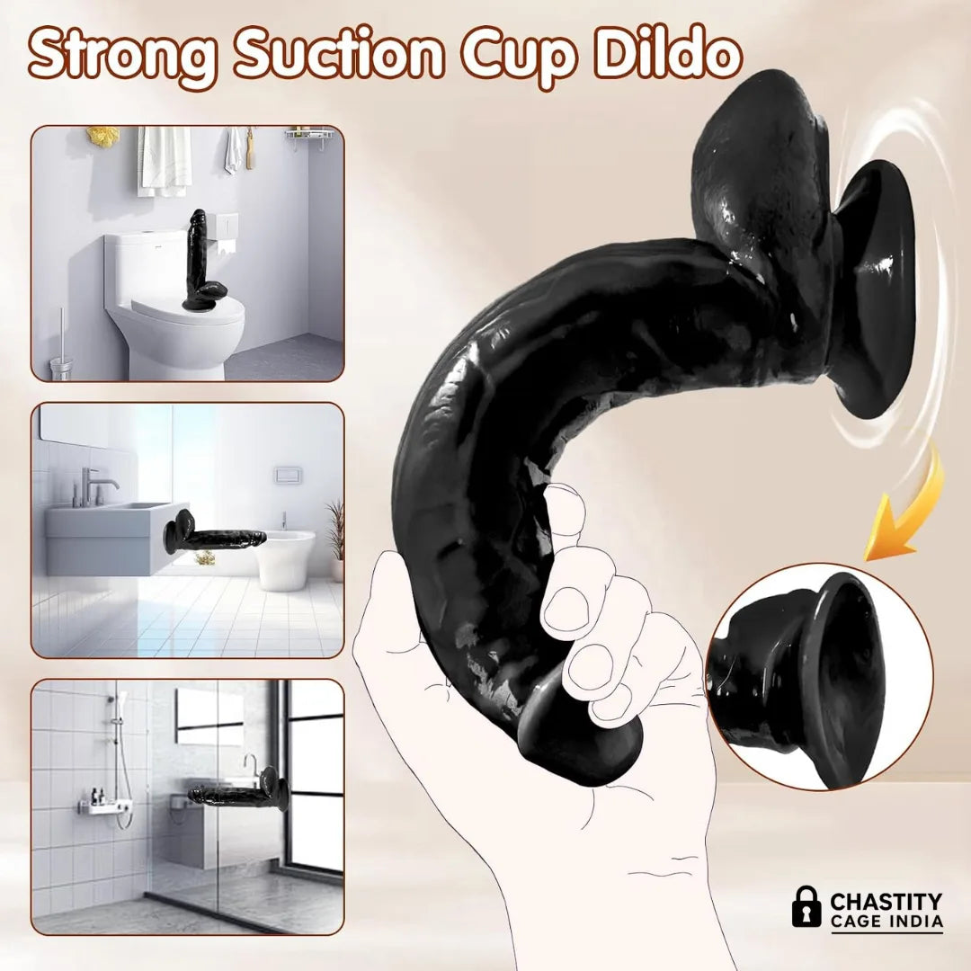 Super 12 Inch Long Giant Dildo with Strong Suction Cup