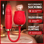 Rose Tongue Licking Retractable Vibrating Egg