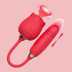Rose Tongue Licking Retractable Vibrating Egg
