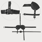 Blindfold Harness & Ball Gag Leather Restraints